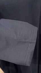 Plain Cotton Dress – Navy Blue