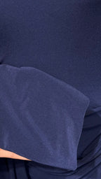 Stretch Farasha 2pcs set- Navy Blue