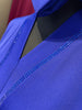 Royal Blue A-Line Premium Nida & Chiffon combination Abaya Dress