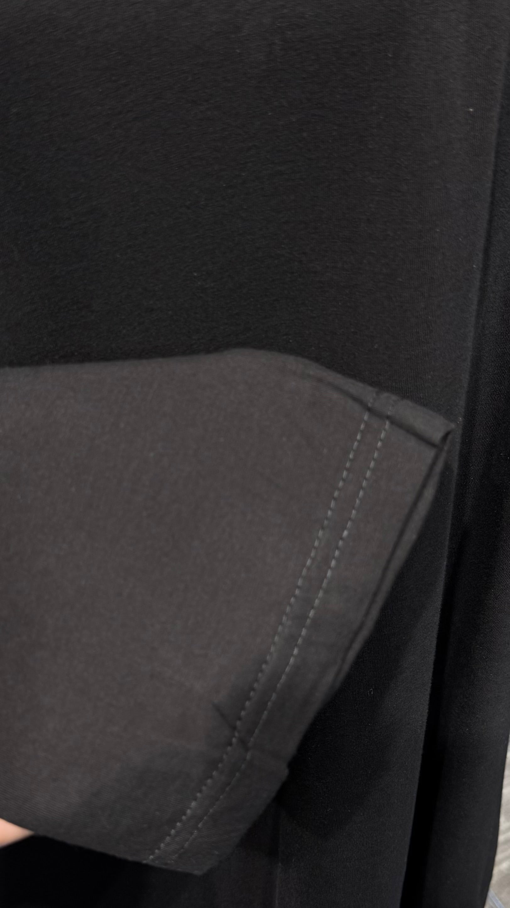 Plain Cotton Dress – Black