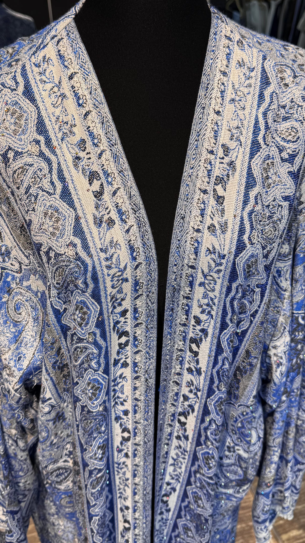 Pashmina Robe with Hijab – 2 Piece- Blue