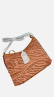 CanarLisa Shoulder Bag Camel Brown with CanarLisa Print