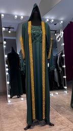 2 in 1 Abaya Set with Hijab – Green