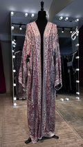 Pashmina Robe with Hijab – 2 Piece- Maroon