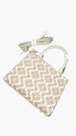 CanarLisa Off White/Cream Handbag with shoulder strap