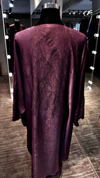 Velvet Farasha Abaya with Hijab – 2 Piece- Rose Mauve