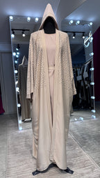 Upper stone Umbrella Cut Robe 4pcs set- Beige