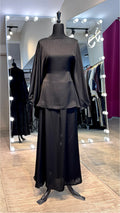 Farasha 2pcs Set Skirt- Black