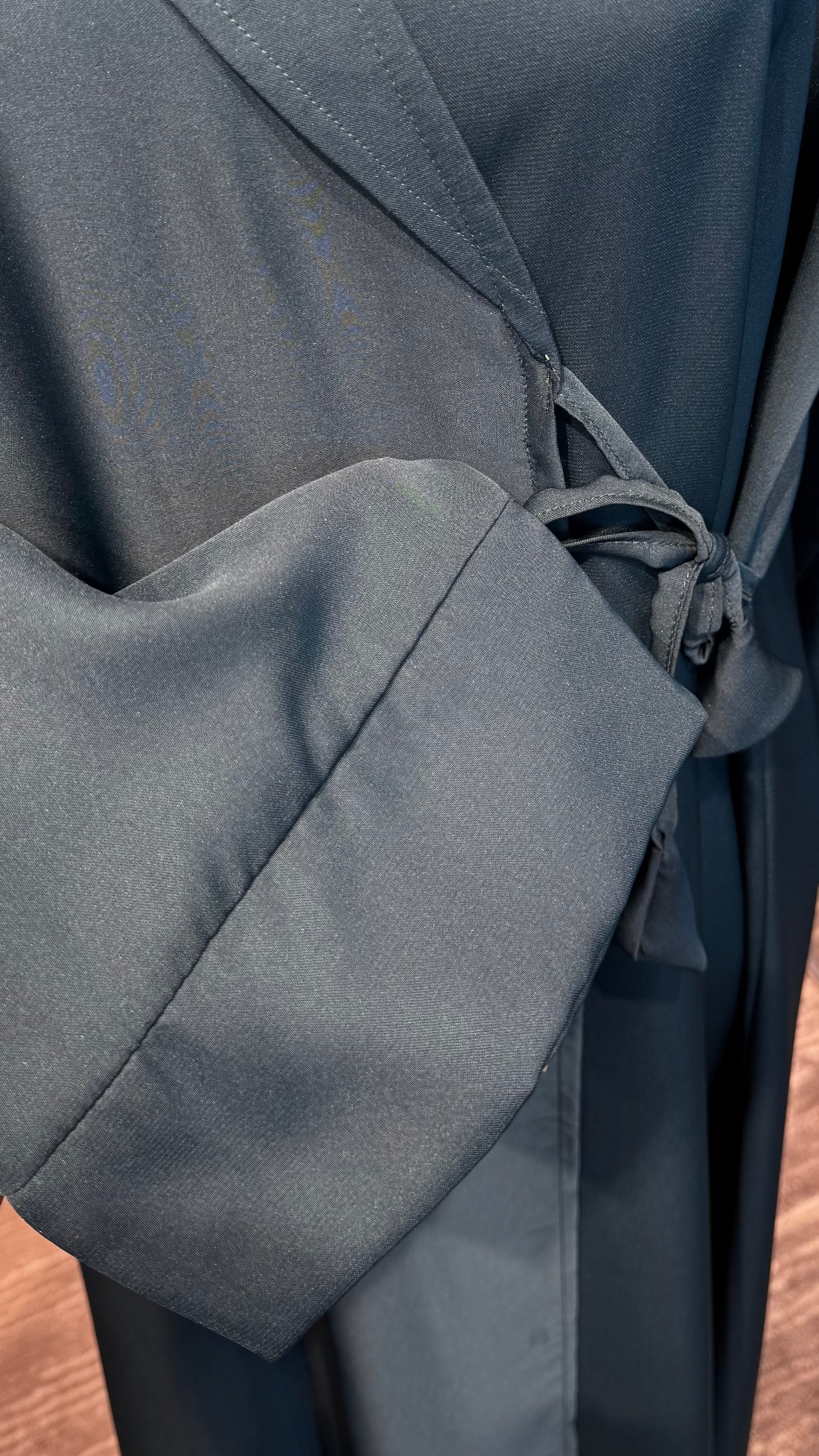 Wrap Envelope Abaya Robe-Teal