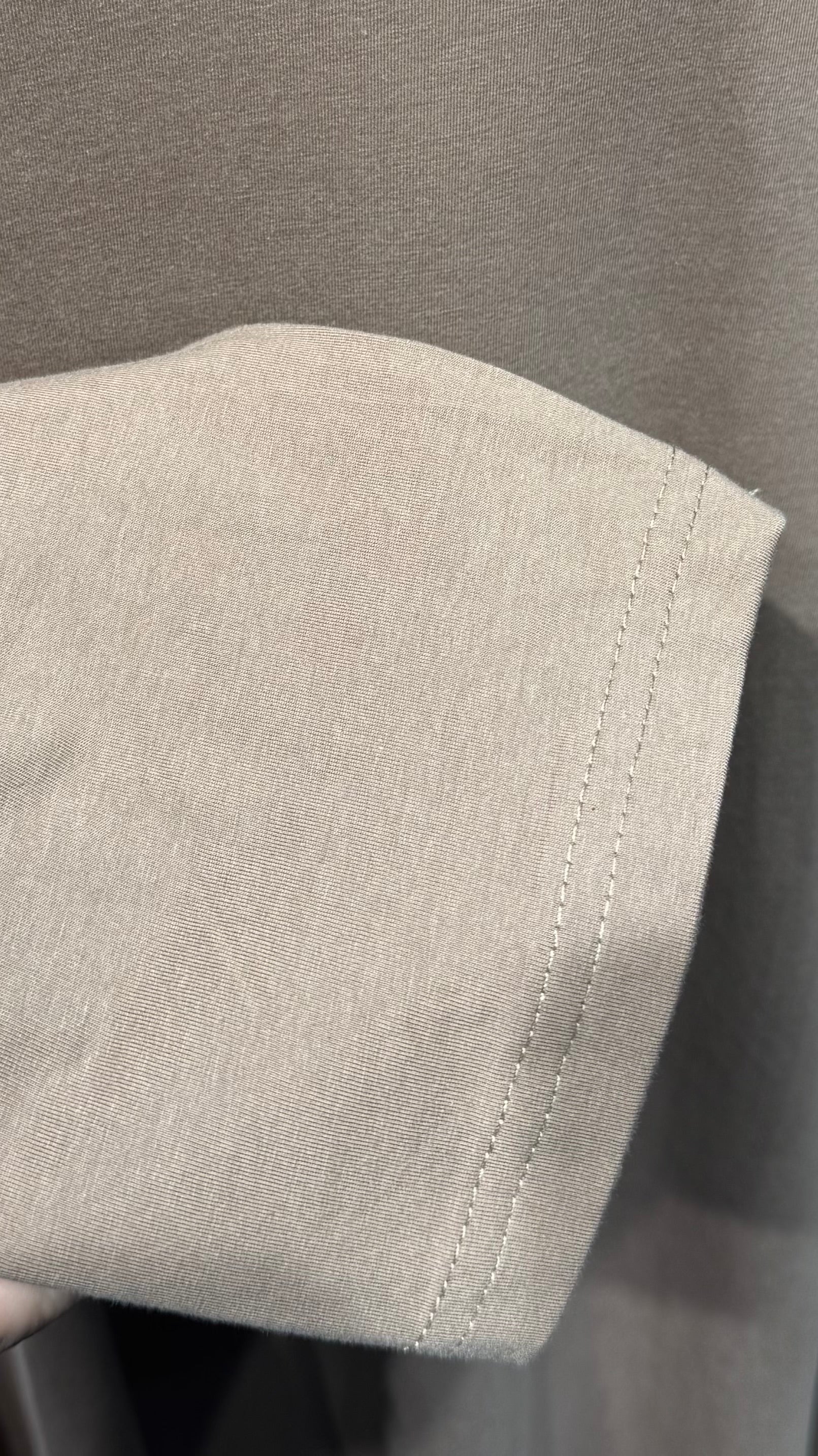 Plain Cotton Dress – Nude Brown