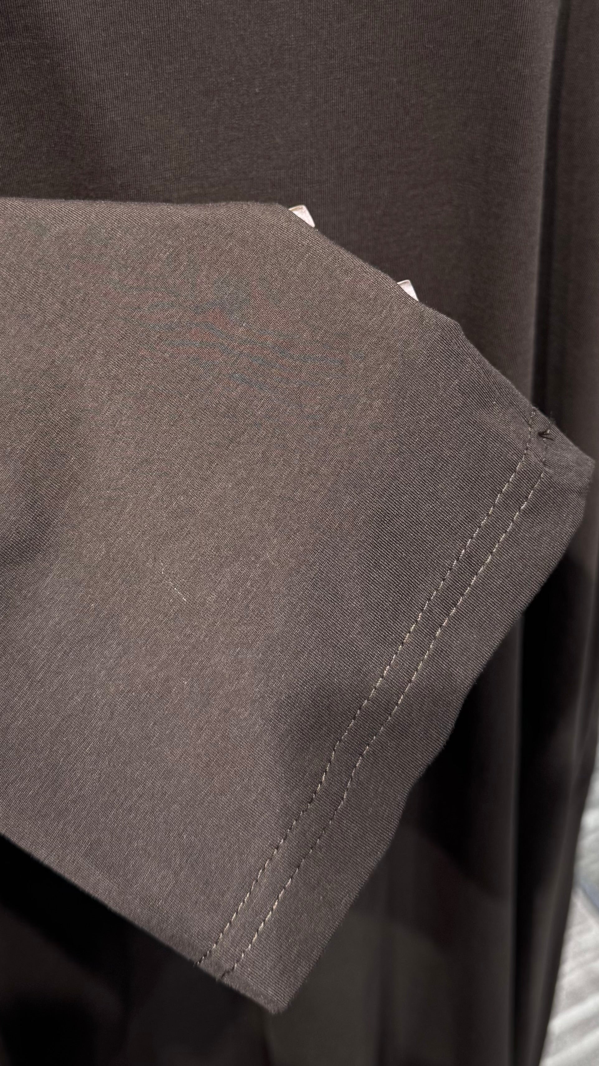 Plain Cotton Dress – Dark Brown