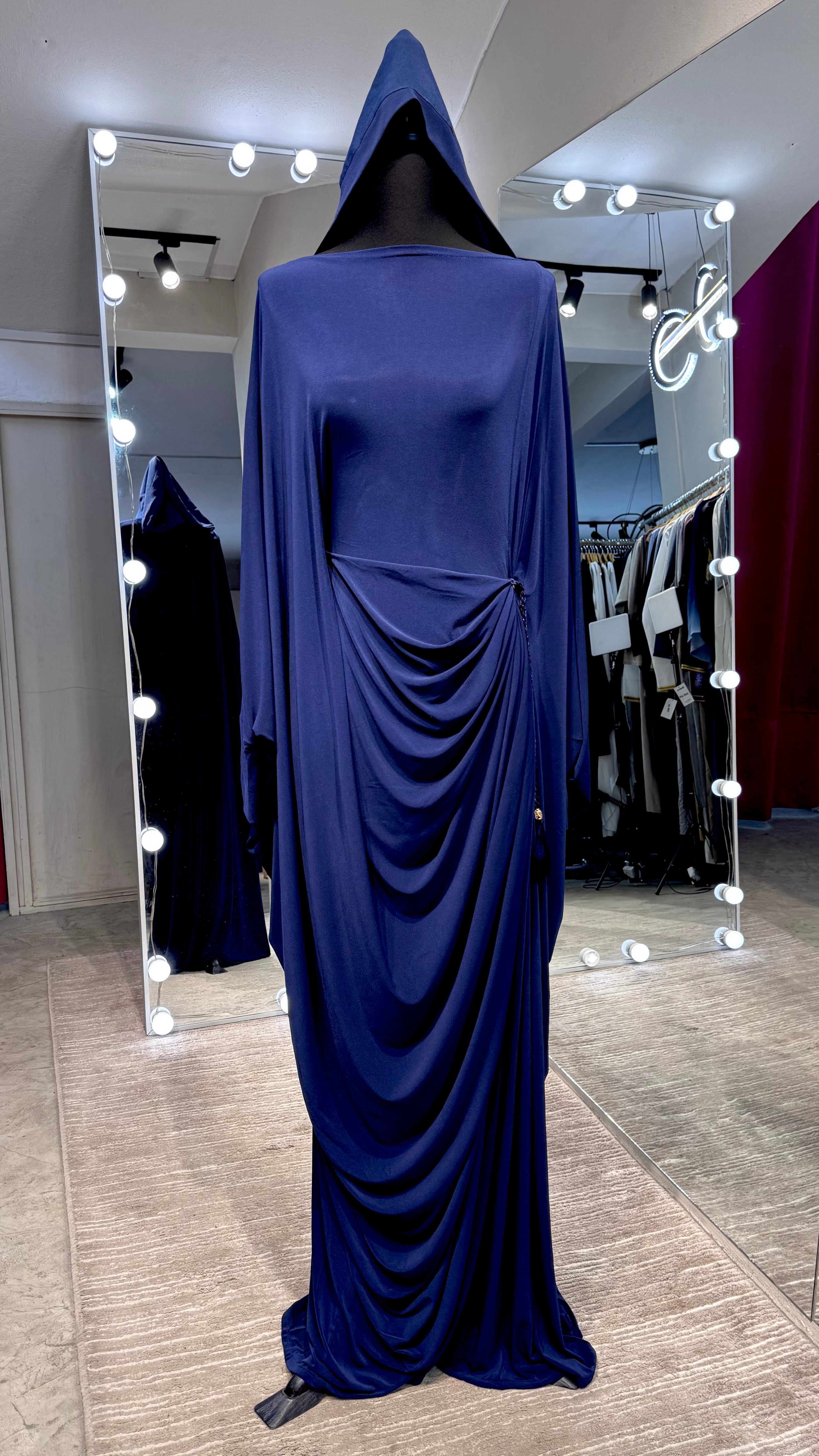 Stretch Farasha 2pcs set- Navy Blue