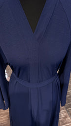 Umbrella Cut Abaya 3 pcs Set- Navy Blue