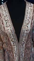 Pashmina Robe Abaya with Hijab – 2 Piece- Rust