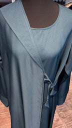 Wrap Envelope Abaya Robe-Teal