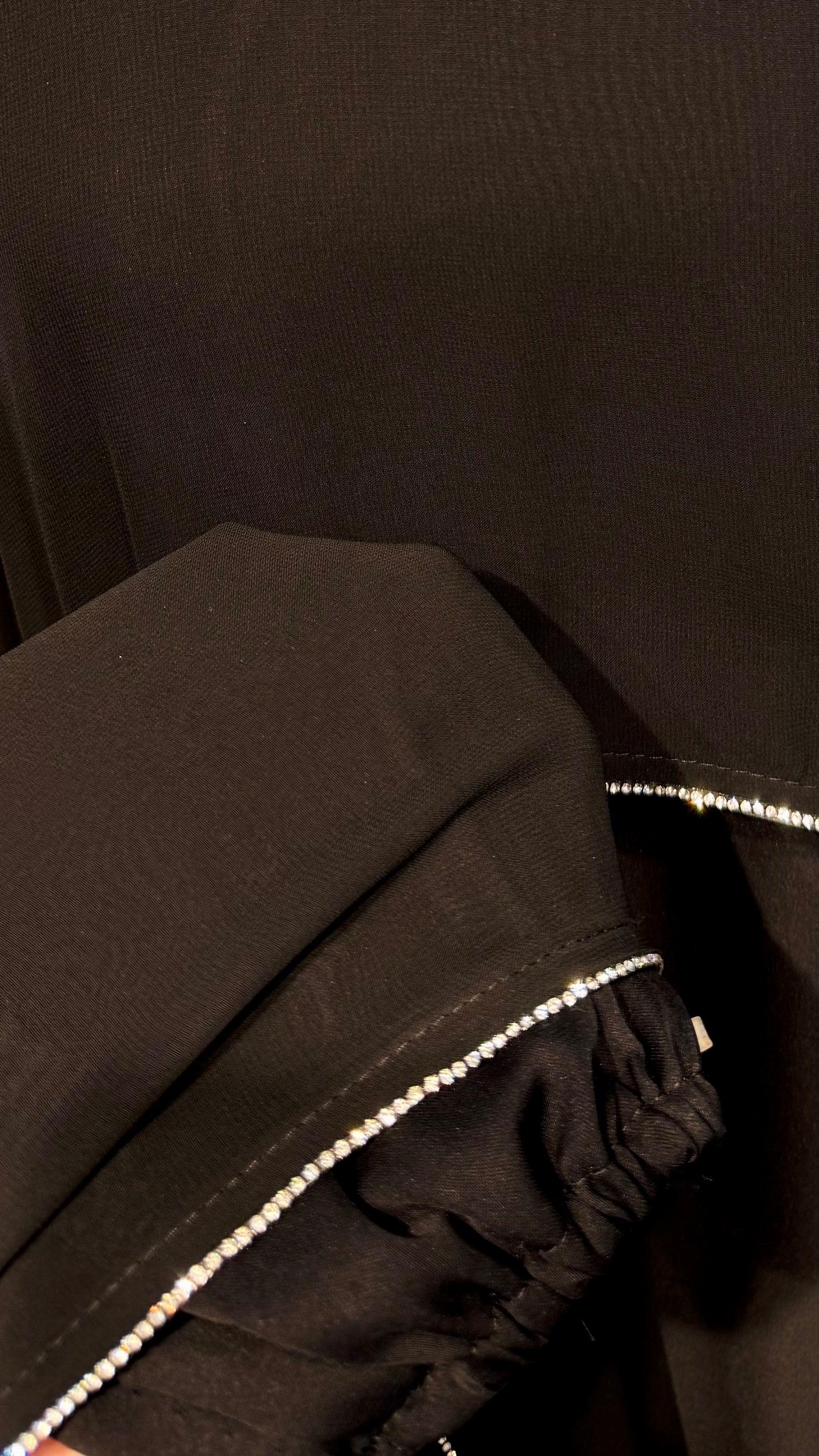 Farasha Wrap Abaya Set with Hijab -Black
