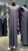 Purple Gray Sleeveless Abaya Inner Slip made of Nida