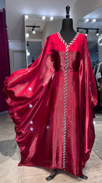 Glass Organza Farasha 3pcs set- Maroon