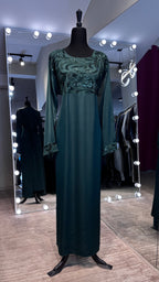 2 in 1 Abaya Set with Hijab – Green