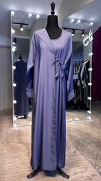 Wrap Envelope Abaya Robe-Jeans Blue