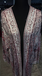 Pashmina Robe Abaya with Hijab – 2 Piece- Maroon