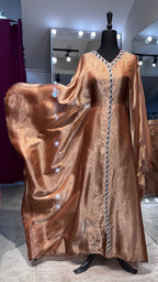Glass Organza Farasha 3pcs set- Brown