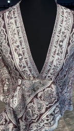 Pashmina Robe Abaya with Hijab – 2 Piece- Wine