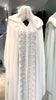 White Chiffon Farasha with stones and pearls