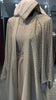 Beige Farasha Robe with full Upper Stone Embellishment and Long-Sleeve Inner