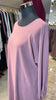 Dusty Pink Casual Abaya Dress which can also  be used as Inner with side pocket