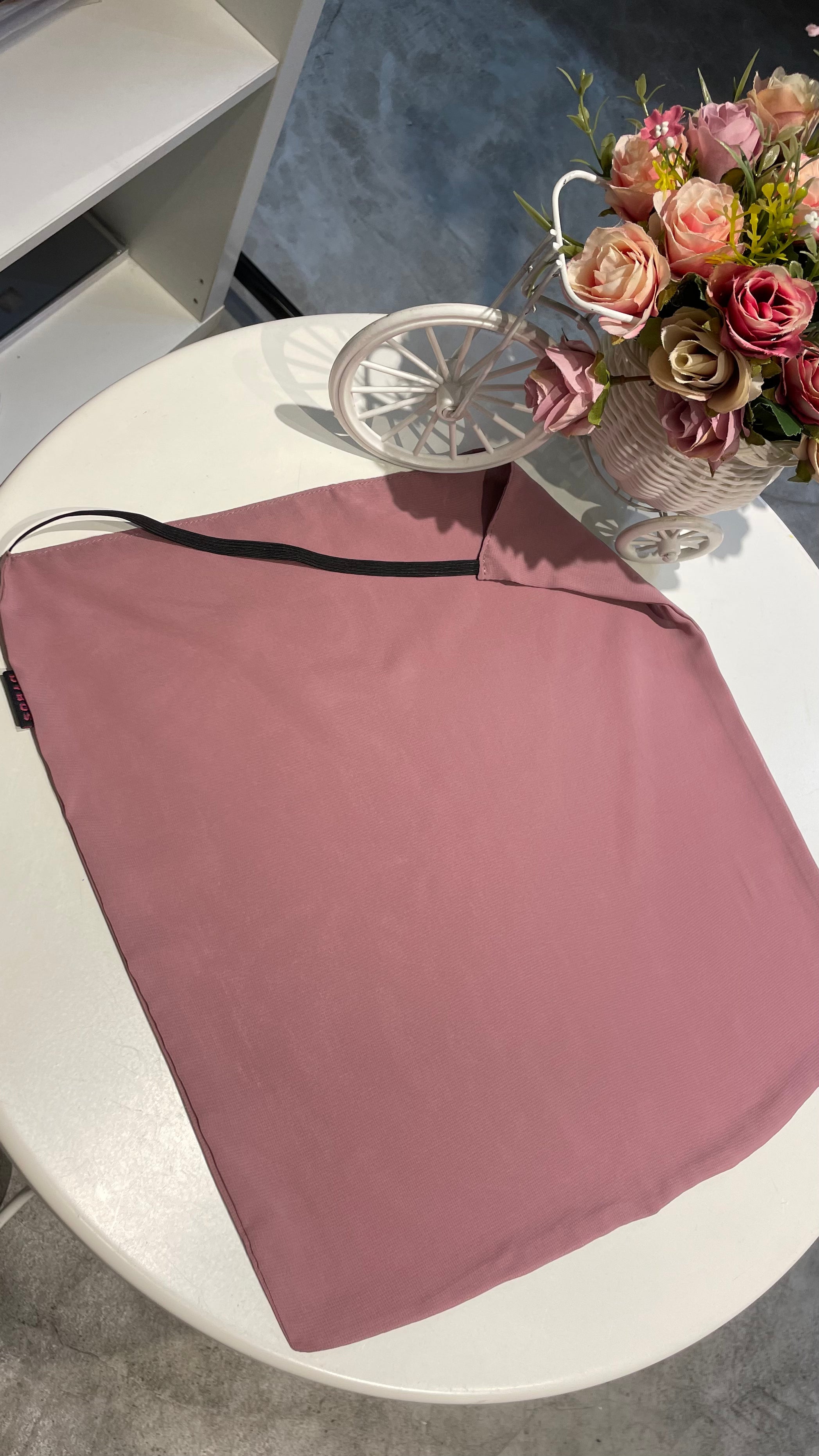 Hi quality Dusty Pink Indonesian Premium Chiffon Niqabs