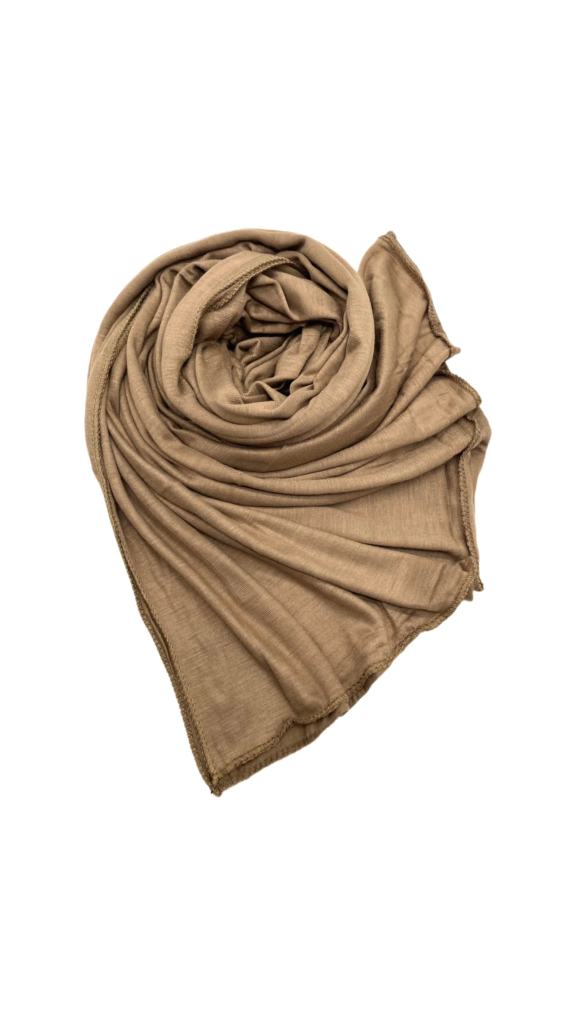 Cotton Blend Jersey Hijab in Khaki