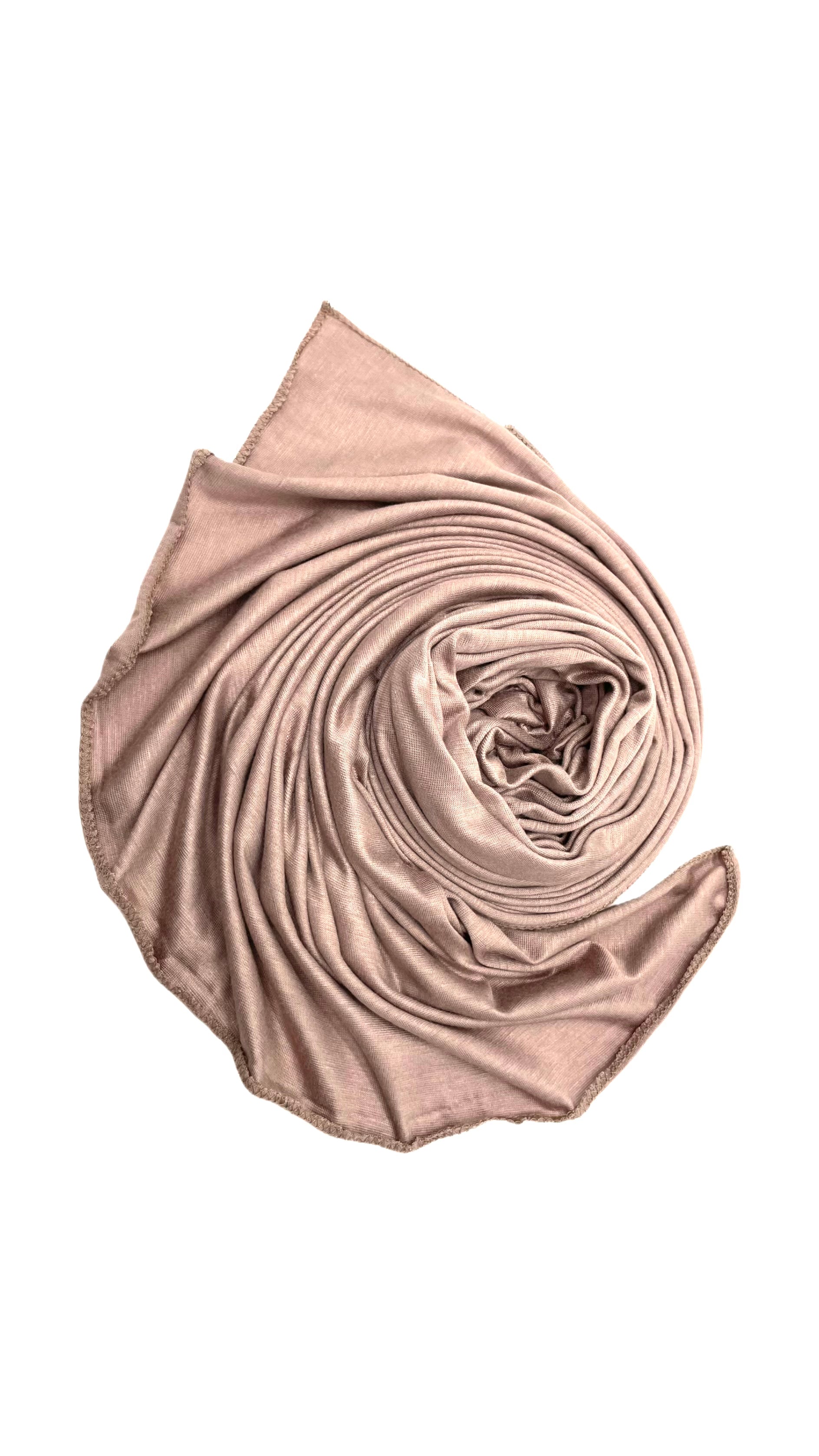 Cotton Blend Jersey Hijab in Nude