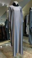 Gray Full Stone Farasha Abaya