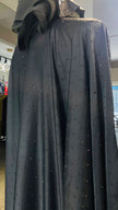 Gray Full Stone Farasha Abaya