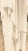 White A-Line Silky Zoom and Chiffon combination Abaya Dress