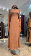 Light Brown Color Butterfly cut Casual Abaya Dress.