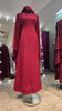 Maroon Color Butterfly cut Casual Abaya Dress.