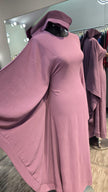 Light purple Color Butterfly cut Casual Abaya Dress.