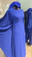 Royal Blue Color Butterfly cut Casual Abaya Dress.