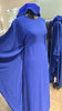 Royal Blue Color Butterfly cut Casual Abaya Dress.