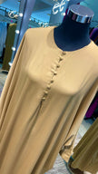 Taupe Kaftan with button design