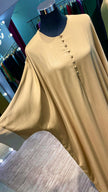 Taupe Kaftan with button design