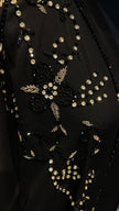 Black Zoom Abaya With Beads and stones.