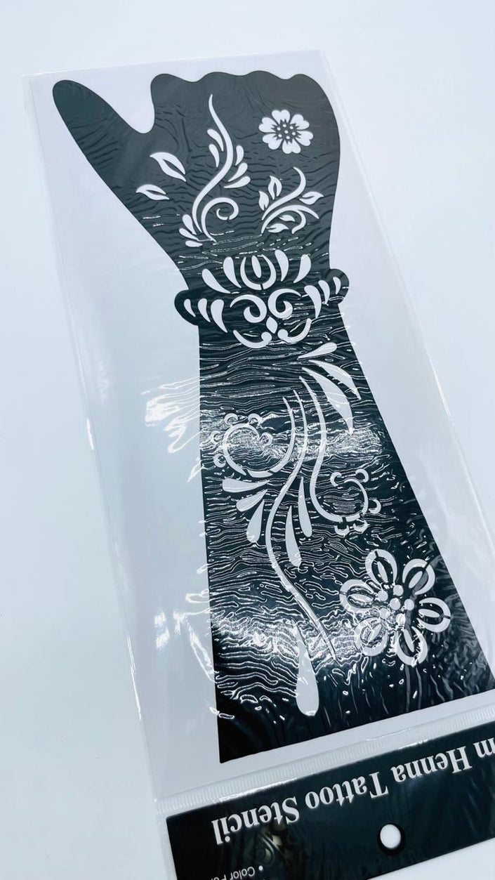 Big Henna Stencil (Black)