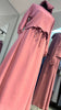 Rose Pink Color 3pcs Casual Abaya Dress