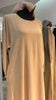 Beige Color Two side pockets Casual Abaya Dress/Inner