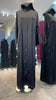 Black Silky Zoom Abaya with Line and Bead Embellishments and Side Pockets