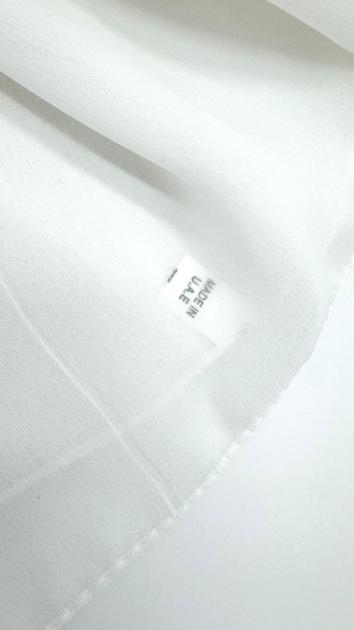 Off White Indonesian soft chiffon hijab
