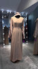 Nude Nida Abaya with Kuffiyah Embroidered Sleeves